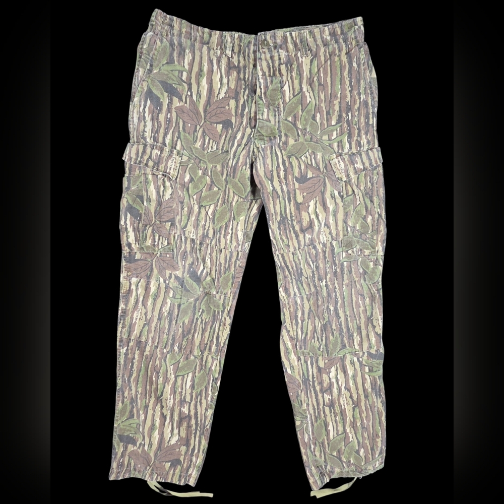 Vtg Military Issued Camo Pants Combat Trousers USA Medium Reg Adjustable Trebark